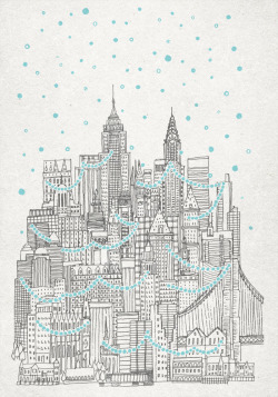 fleck-tesseract:  Winter In New York by David Fleck 