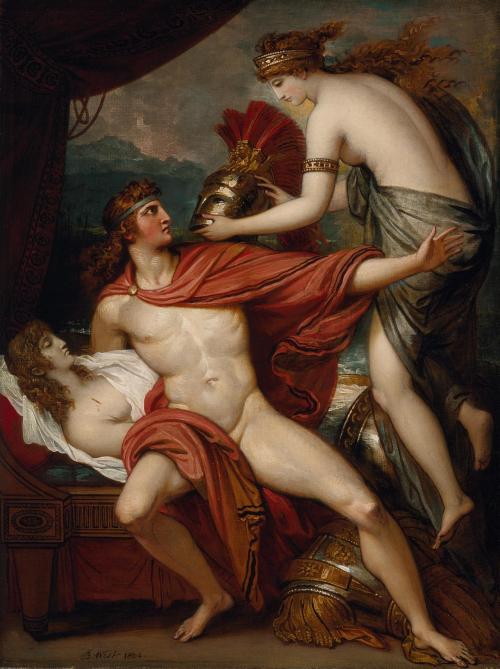 Thetis Bringing the Armor to AchillesBenjamin West (American; 1738–1820)1804Oil on canvas Los 