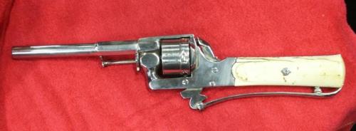 peashooter85:French Handicapped Revolver,Custom made in France during the 1870’s, this double action