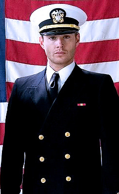 fangirlgeekout:Apparently Jensen was in a production of the play A Few Good Men. There are more phot