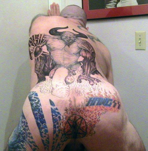 aussiegrunt:  blackritecircumcision:  TATTOO OF LUCIFERS BARBED CIRCUMCISED PHALLUS