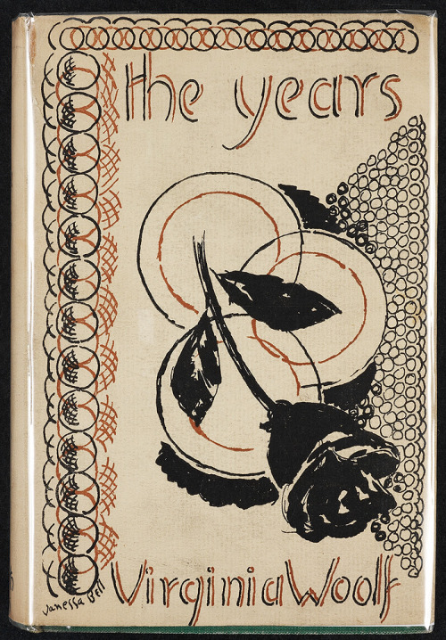 The Years. Virginia Woolf. Cover artist: Vanessa Bell. Hogarth Press, 1937. First edition. Original 