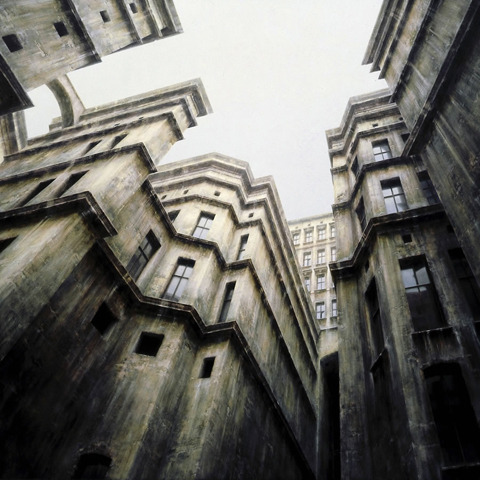 vvolare:  Cityscape paintings by German artist Stefan Hoenerloh 