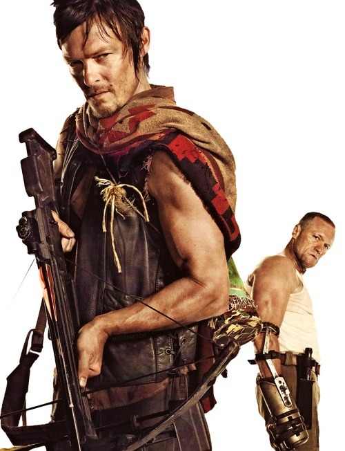 The Dixon brothers (Norman Reedus as Daryl and Michael Rooker as Merle)