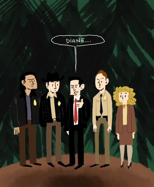 spx:  Meg is making rad art on Tumblr. Dig that TWIN PEAKS. sailorswayze:  we’re already doin the yearly art review thing???? well i GUESS IM DOIN OK I DUNNO I GAVE UP A LONG TIME AGO    Only reblogging for Twin Peaks, idk who the rest are.