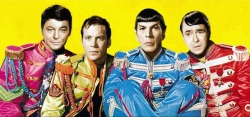 The original Star Trek crew as Sgt. Pepper’s