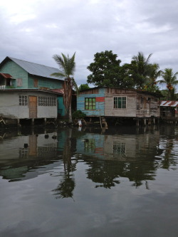 elisesile:houses on the water. almirante, panama.