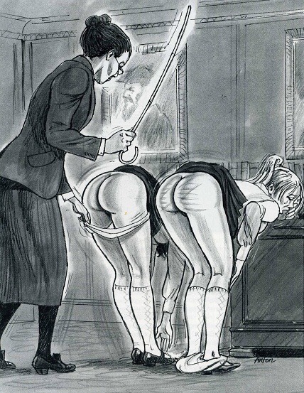 teufelmeister:  schoolmistresslover:  A painful trip to the headmistress for Sally