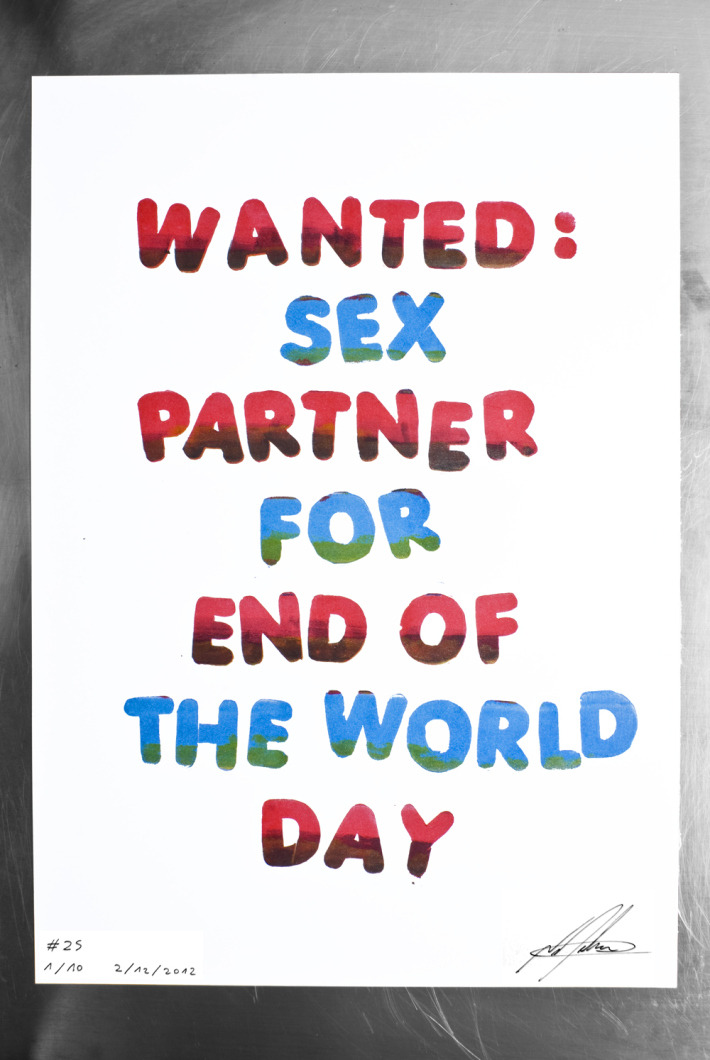 type-lovers:  #25. Linocut print. Limited 10 ex.  Nathan Gilson 2012 