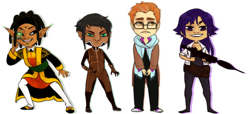 Mirza, Tatzel, Ivan, and Medea A small handful of my characters from FallAway.