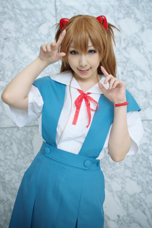 miiko soryu asuka langley neon genesis evangelion blouse cosplay hair pods jumper red hair sailor un
