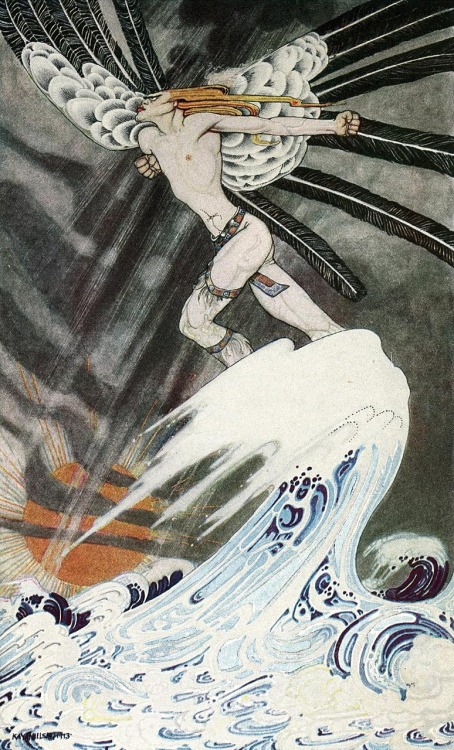 denisforkas:  Kay Nielsen, Illustration for East of the Sun and West of the Moon, a collection of Norwegian fairy tales. 1914 