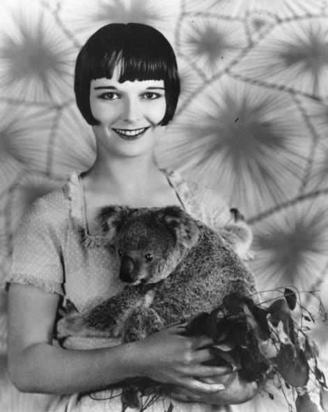 igotsomechildcats:Louise Brooks with koala