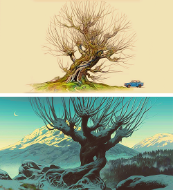 isaidnopeeking:  Harry Potter: The Whomping Willow Concept Art 