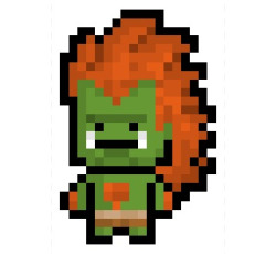 Pixelblock:  Blanka, The Hulkingly Green (And Mysteriously Electrified) Jungle Man