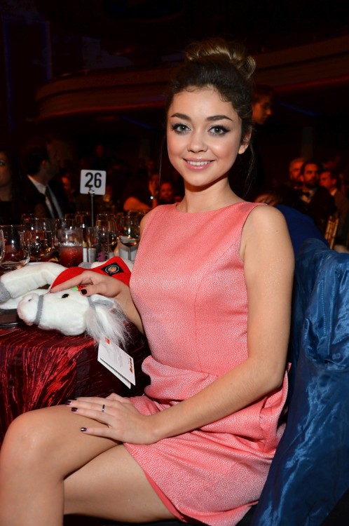 Sarah Hyland - Trevor Live Hollywood. ♥  So cute in a pink dress and gold heels. ♥
