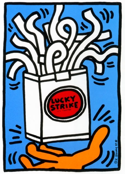 lonequixote:
“Keith Haring
Lucky Strike (1987)
”