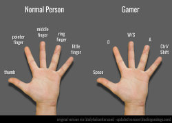 gamefreaksnz:  Normal vs. Gamer Hand