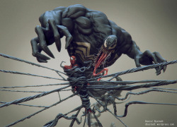 Herochan:  Spider-Man &Amp;Amp; Venom Created By Daniel Bystedt Based On Venom By