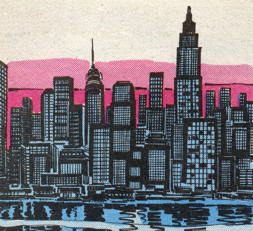 Manhattan - Art by Ron Wilson &amp; A. Sorty (1982).