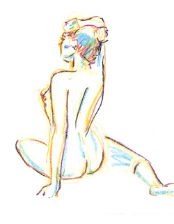 dixsteele:  Crayon Brooke 11-21-12 (5) 15 Minute Life Drawing With RoseArt Crayons http://www.eroticpowerline.blogspot.com 