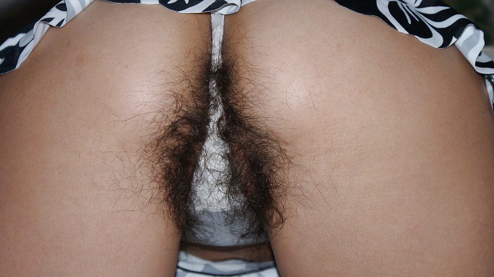 Hairy women panties crotch