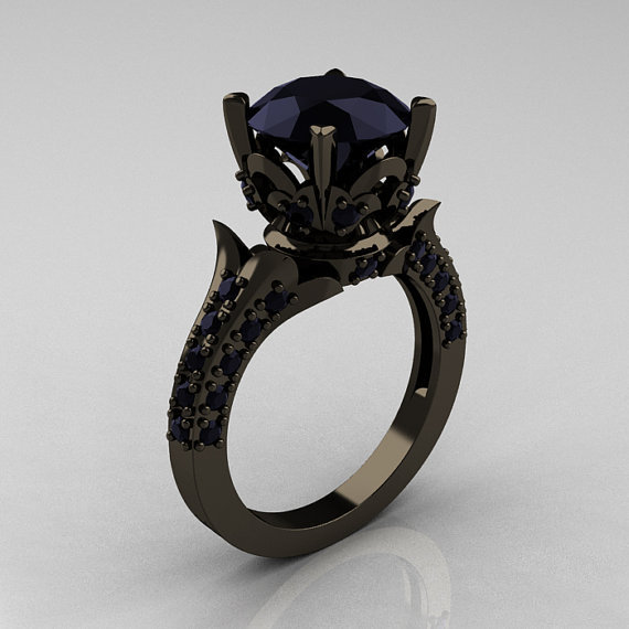 crybabyjpg:  moonlitsea:  Black gold, black diamonds. Perfect for a black heart.