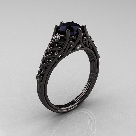 moonlitsea:  Black gold, black diamonds. Perfect for a black heart.