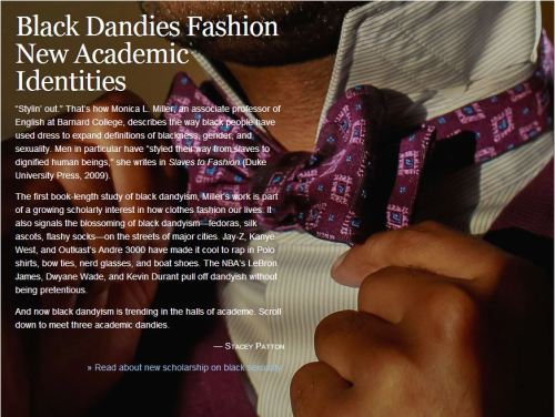 Black Dandies Fashion New Academic Academic Identies &ldquo;Stylin out.&rdquo; That&rsqu