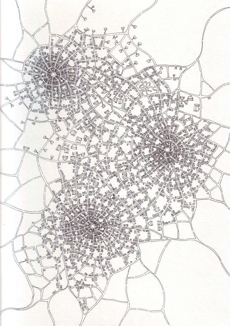 llien-llien:  Map art by Emily Garfield.