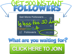 Click here and enter your username for an instant 500 followers!