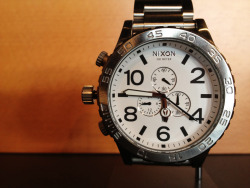 akkoladenow:  NIXON 51-30 CHRONO | WHITE &amp; SILVER 