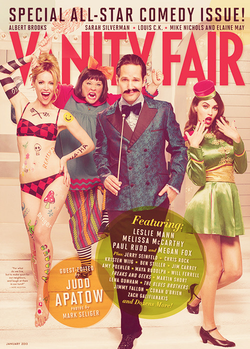 leslieknope-s:  Vanity Fair’s First-Ever Comedy Issue Guest-Edited by Judd Apatow 