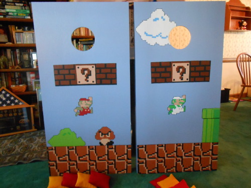 laughingsquid:Super Mario Bros. Cornhole BoardsDo want.Also, did not know this game was called Cornh