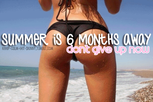 keep-calm-get-skinny:  Not that summer should be the sole reason to lose weight and get fit, it’s ju