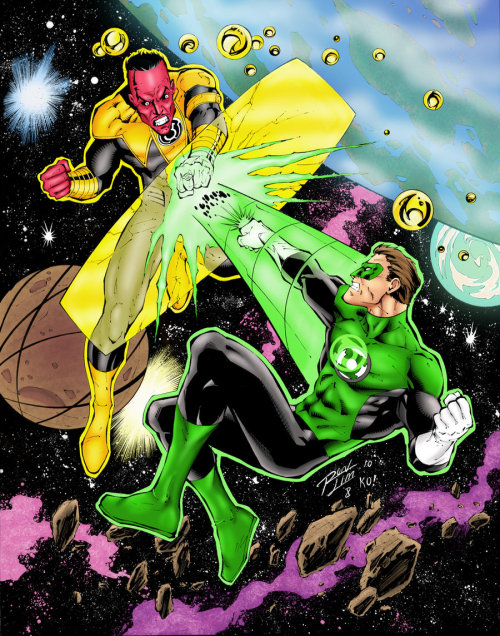 XXX super-hero-center:  Green Lantern Space Battle photo