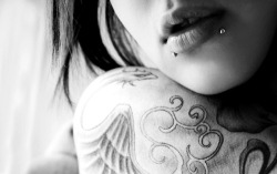 inkedolls:  Tattoo Goth Girl dark gothic 