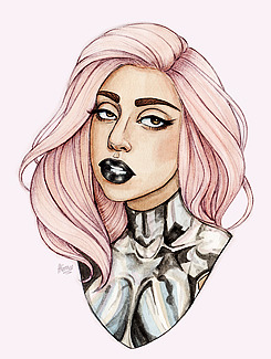 mothemonster:  My favorite Gaga drawings, by Helen Green. 