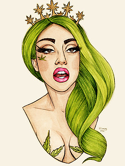 mothemonster:  My favorite Gaga drawings, by Helen Green. 