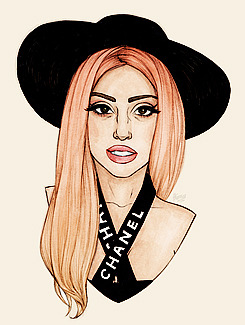 mothemonster:  My favorite Gaga drawings, by Helen Green. 