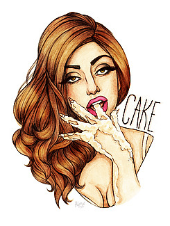 mothemonster:  My favorite Gaga drawings, by Helen Green. 