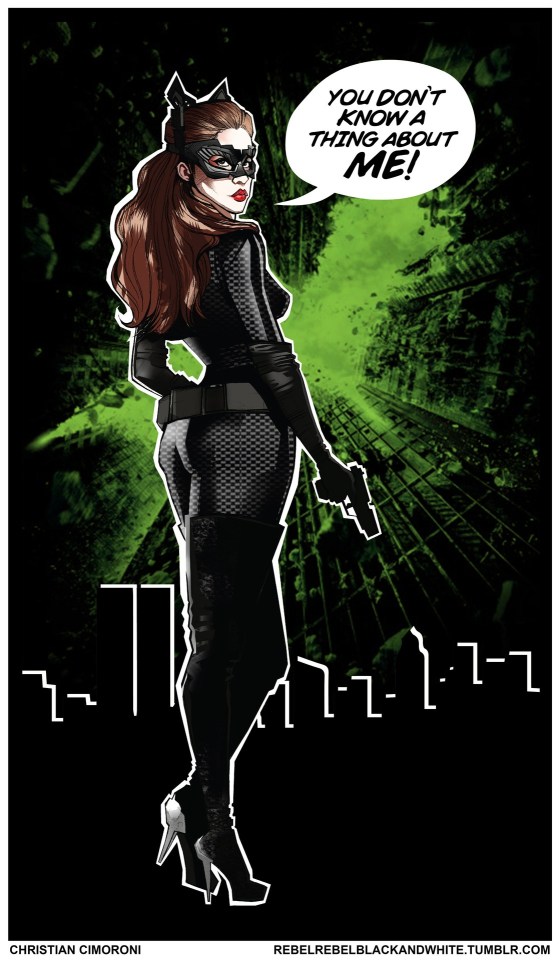 "Catwoman: The Dark Knight Rises" Illustrations Of Anne Hathaway's Catwoman To Celebrate The Release