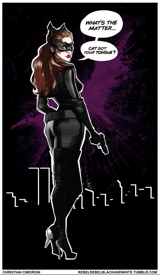 "Catwoman: The Dark Knight Rises" Illustrations Of Anne Hathaway's Catwoman To Celebrate The Release