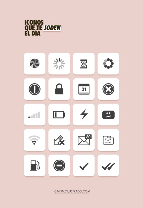 nomellamesfriki:  Iconos que te joden el día    