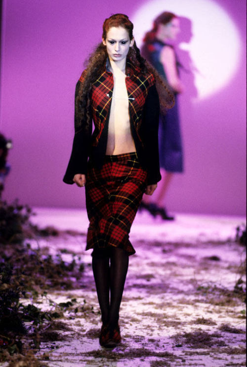  Who do you think did a better interpretation of Scottish tartan and other motifs…Karl Lagerf