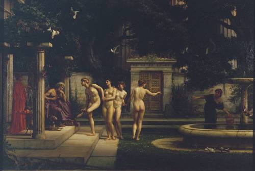 Sir Edward Poynter, A Visit to Aesculapius, 1880From the Tate Gallery:Aesculapius was the Greek god 