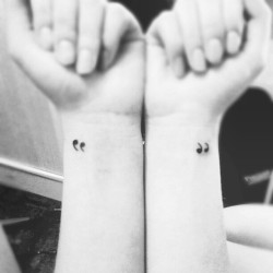 fuckyeahtattoos:  “I carry a quotation mark to the left and right of me,” said one of my favorite authors. Why quotes? When we say “good” or “bad” so quoted, means that it is not exactly what it seems. It means that the appearance, which is