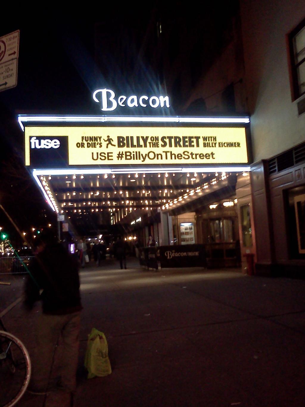 Outside of the Billy On The Street season 2 premiere party happening right now in NYC with Billy Eichner!