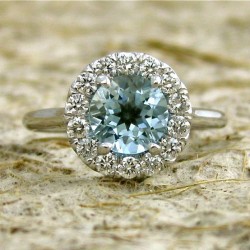 Esulli09:  Vintage Aquamarine And Diamond Ring From Tiffany &Amp;Amp; Co.  Stunning.