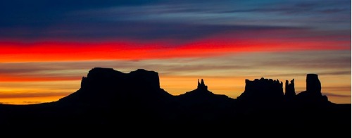 Porn photo Sunrise over Monument Valley